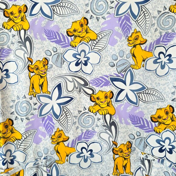 Scrubstar V-Neck Disney Simba Lion King Scrub Top Womens Short Sleeve Very Soft - Picture 4 of 10
